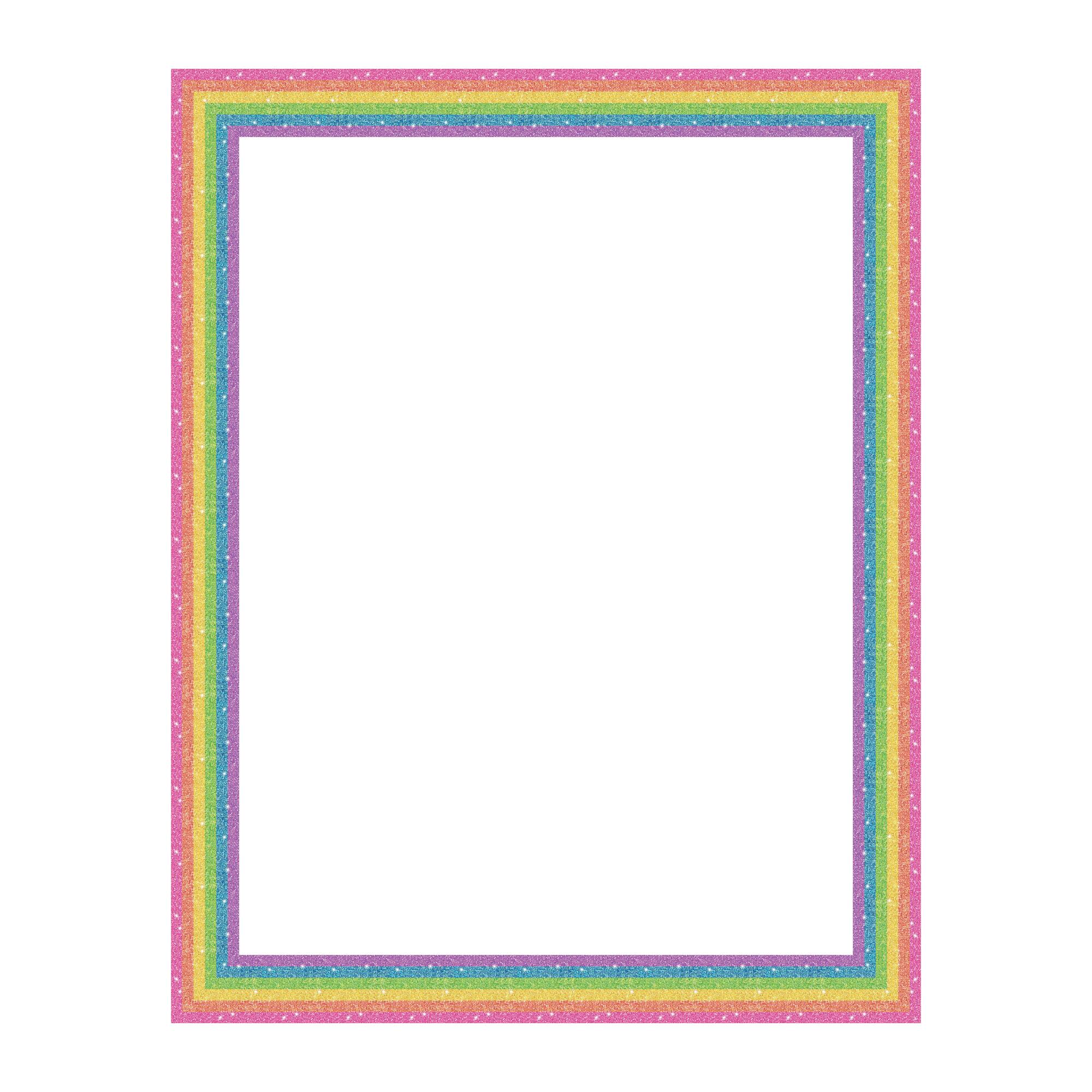 Royal Brites® 22" x 28" Glitter Rainbow Border Poster Board